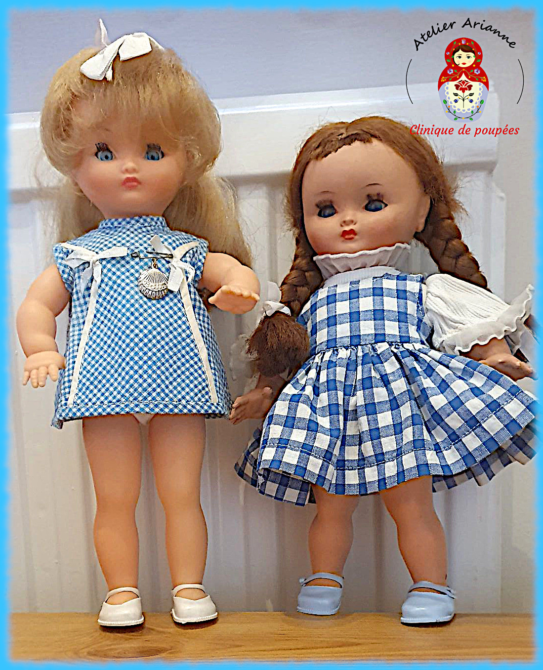 Poupée Bella en tenue d’origine — 04/01/2026 à 16 h 16 — Série : TOUS ENSEMBLE DANS LA VIE DU MUSÉE « Présentation des poupées dans leurs vêtements d’origine » Poupées Bella — document original du blog, vue 1 — vue 1.