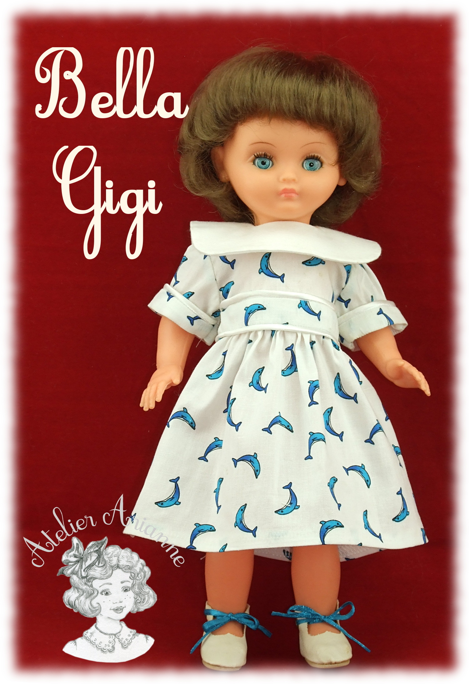POUPÉE GIGI DE BELLA — gigi-bella-33-cm-atelier-arianne — vue 1.
