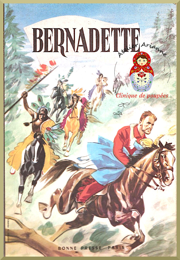 Poupée Nadette de Bella- La petite fille du magasin Bernadette — Série : TOUS ENSEMBLE DANS LA VIE DU MUSÉE « Présentation des poupées dans leurs vêtements d’origine » Poupée Nadette de Bella- La petite fille du magasin Bernadette — document original du blog, vue 4 — vue 4.