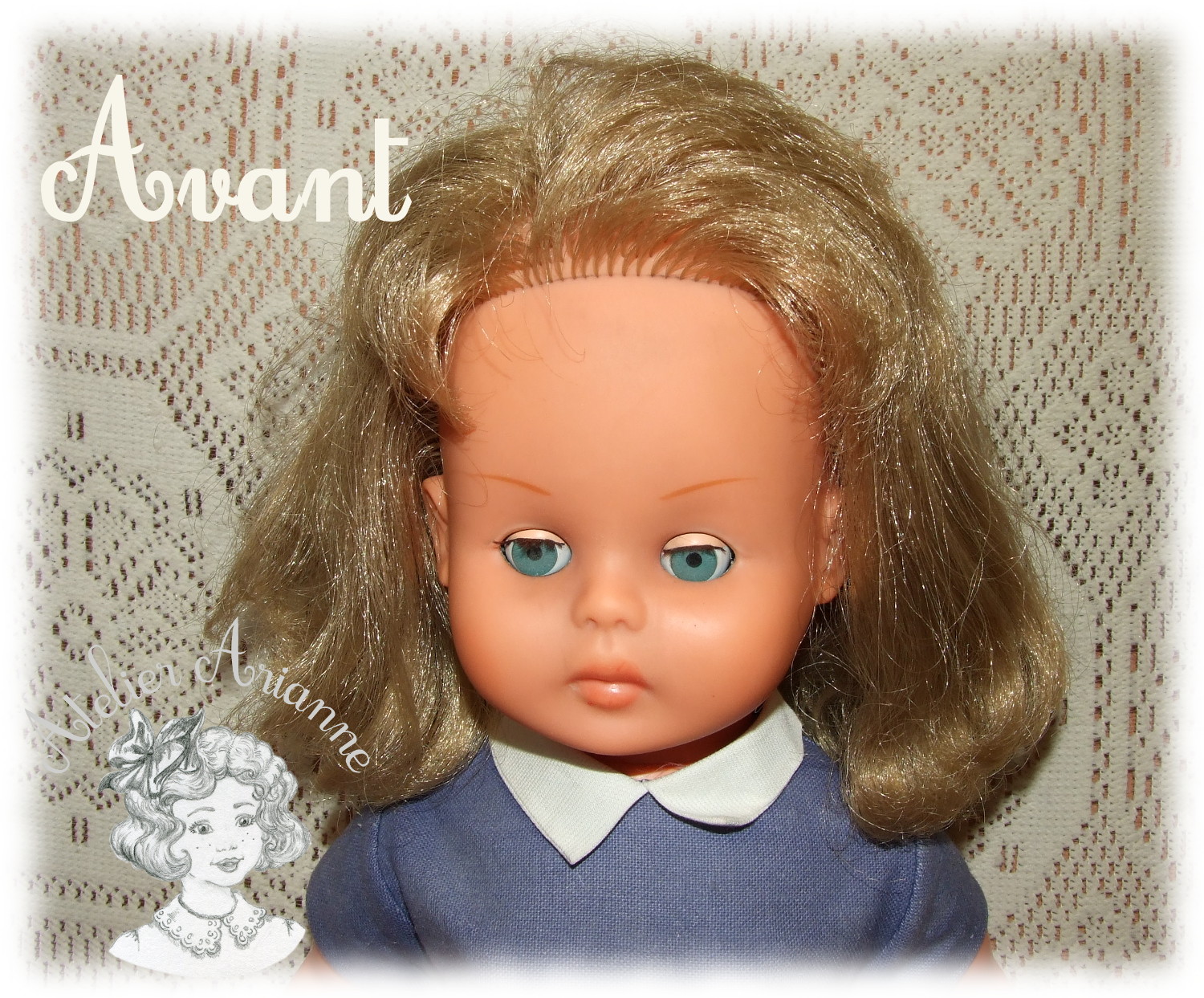 Poupée Evelyne – Petite Fille de France — Poupée Evelyne – Petite Fille de France — document original du blog, vue 4 — vue 4.
