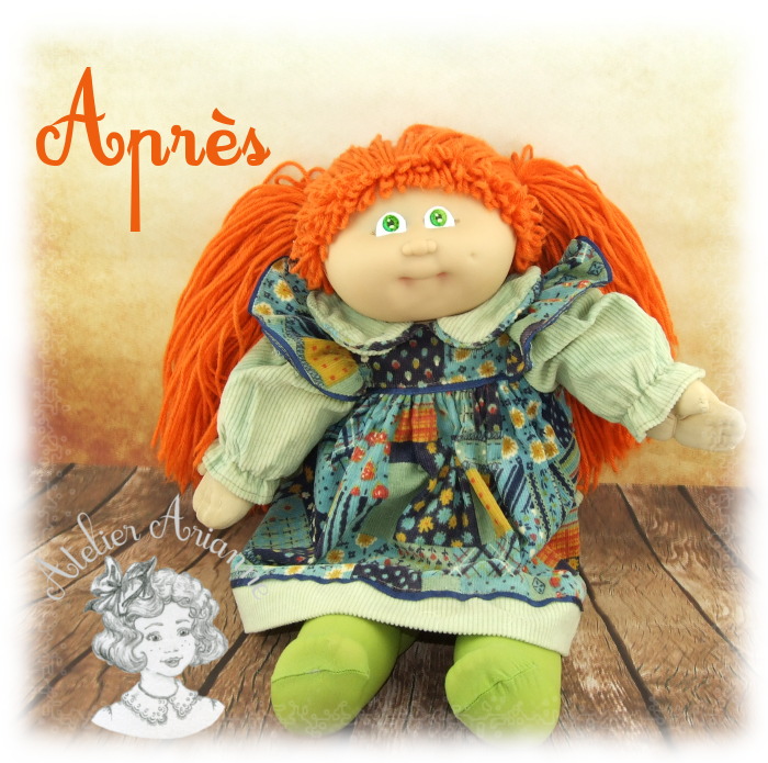 Les poupées Cabbage de Jesmar — Jesmar-Cabbage-poupee-atelier-arianne-1-apres — vue 2.
