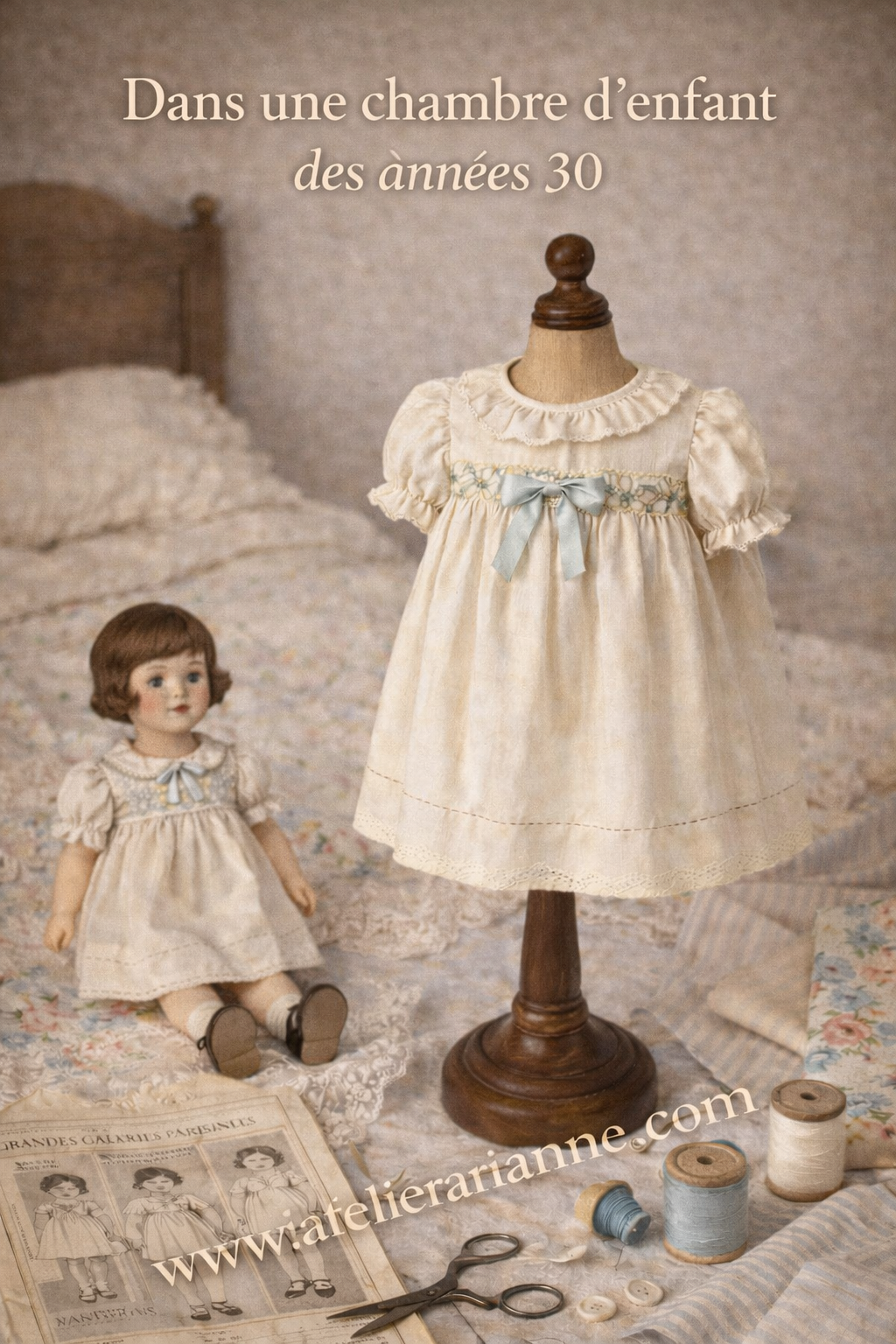 Jeanne d’Arc de Petitcollin — années 1920 et 1930 — Atelier Arianne – clinique et musée de poupées – Jeanne d’Arc, un voyage dans le temps… retour au cœur des années 1920 et 1930 — document original du blog, vue 15 — vue 9.