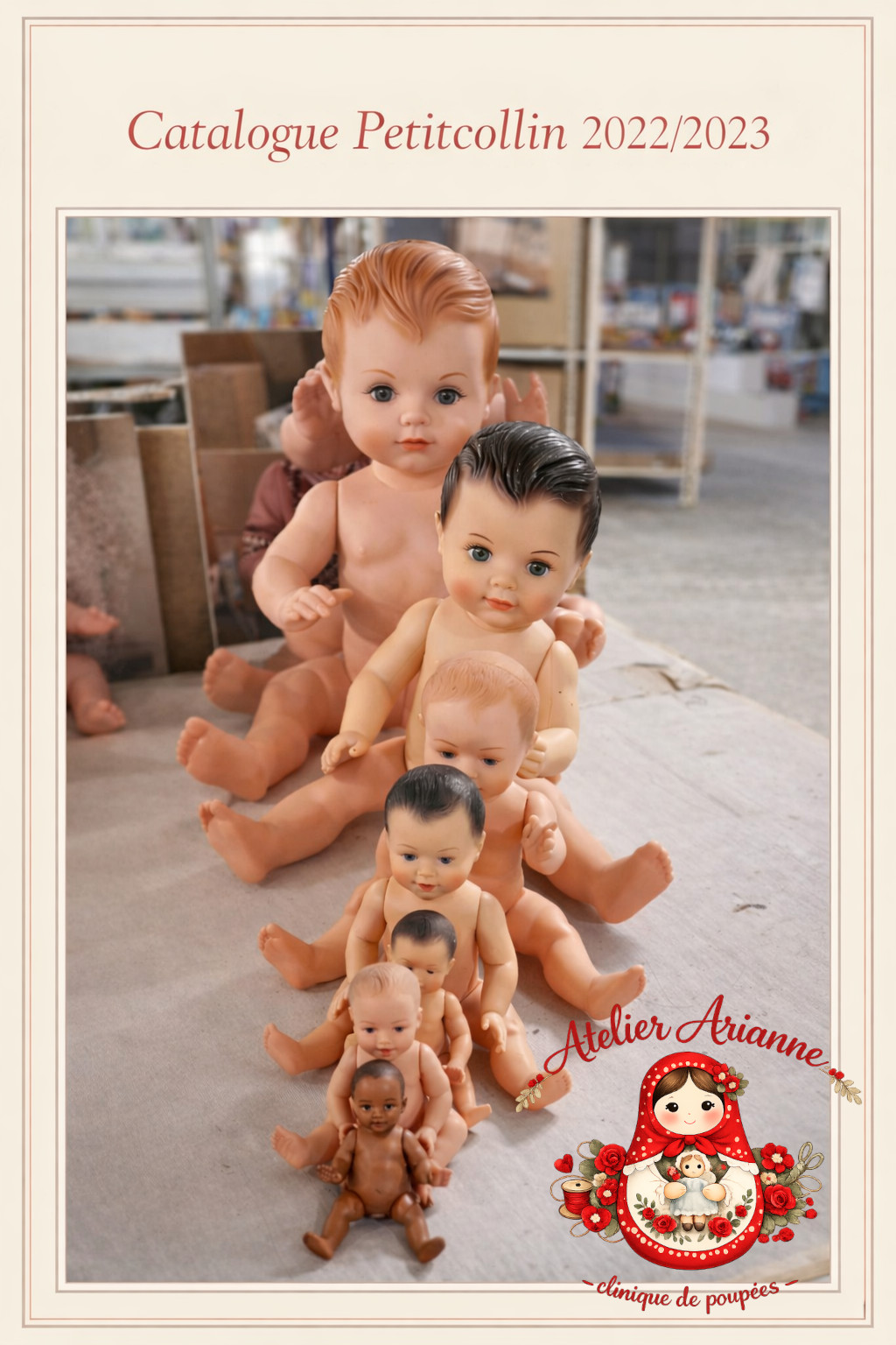 Le baigneur « SIDAC » de Petitcollin — Atelier Arianne clinique et musée de poupées: Le baigneur « SIDAC » de la société Petitcollin — document original du blog, vue 14 — vue 14.
