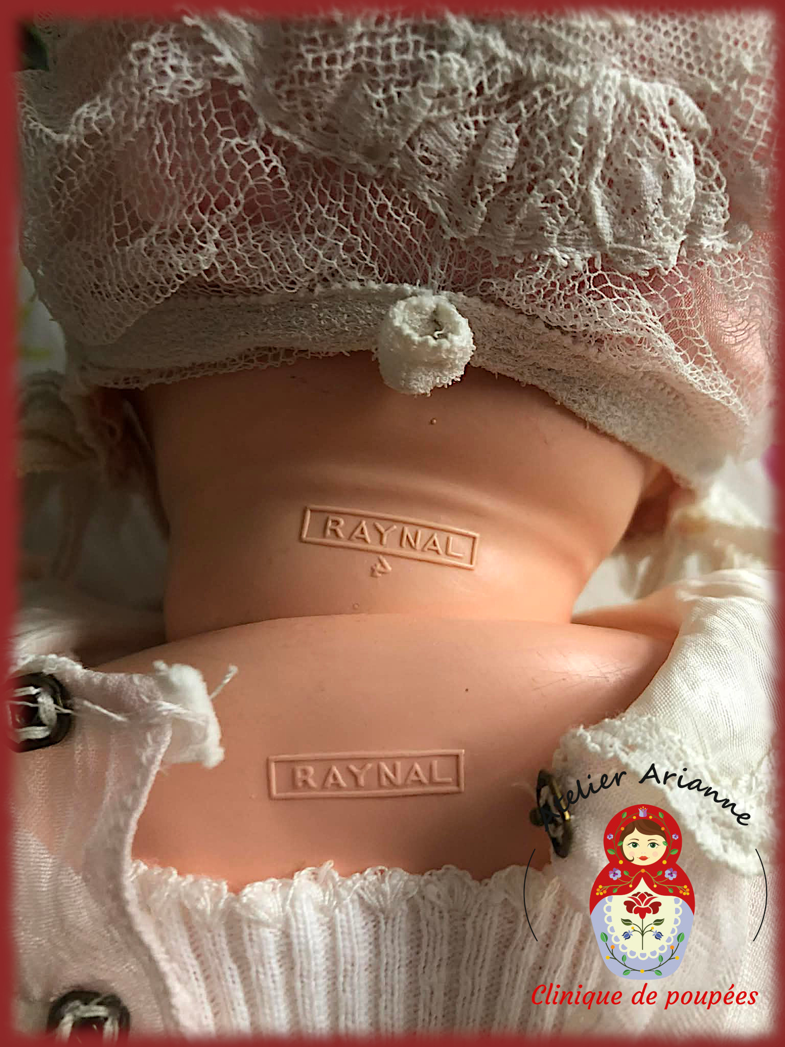 Poupée Bébé « Bambin » Raynal — Poupée Bébé "Bambin" Raynal Atelier Arianne — vue 7.