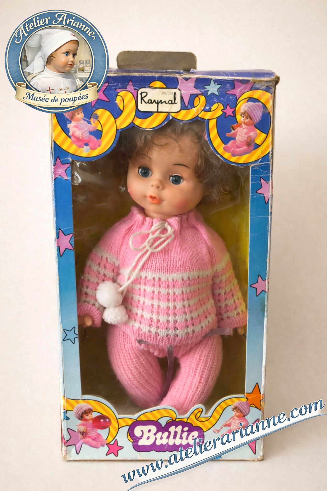 Bullie – poupée Raynal interactive des années 1970 — poupee-raynal-bullie-boite-origine-1970 — vue 1.