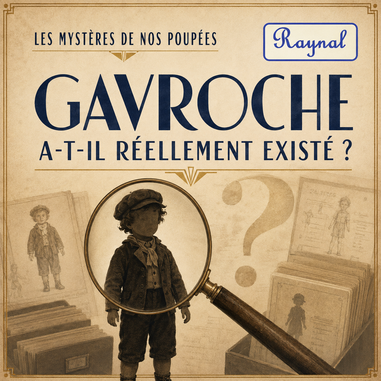 Poupée Raynal « Gavroche » : modèle officiel ou surnom ? — Poupon Raynal ancien surnommé « Gavroche », modèle à identifier — vue 1.