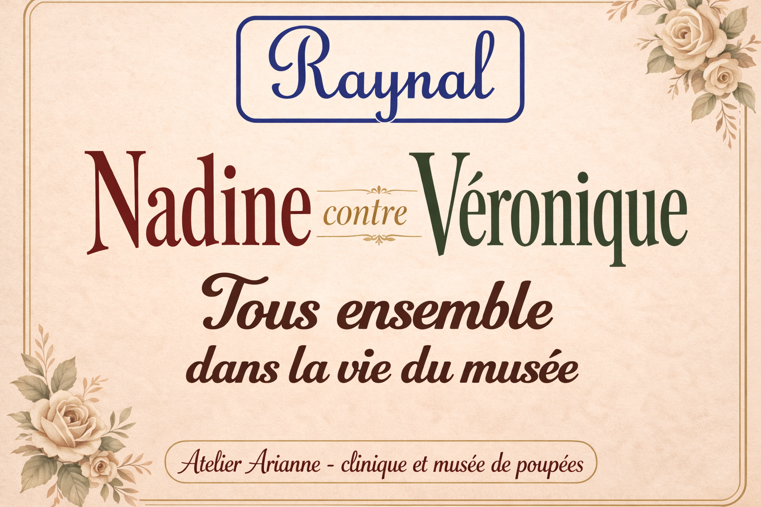 Poupées Raynal Nadine et Véronique : appel à photos et archives du musée Atelier Arianne — Poupées Raynal Nadine et Véronique – appel à photos et archives du musée Atelier Arianne — vue 1.