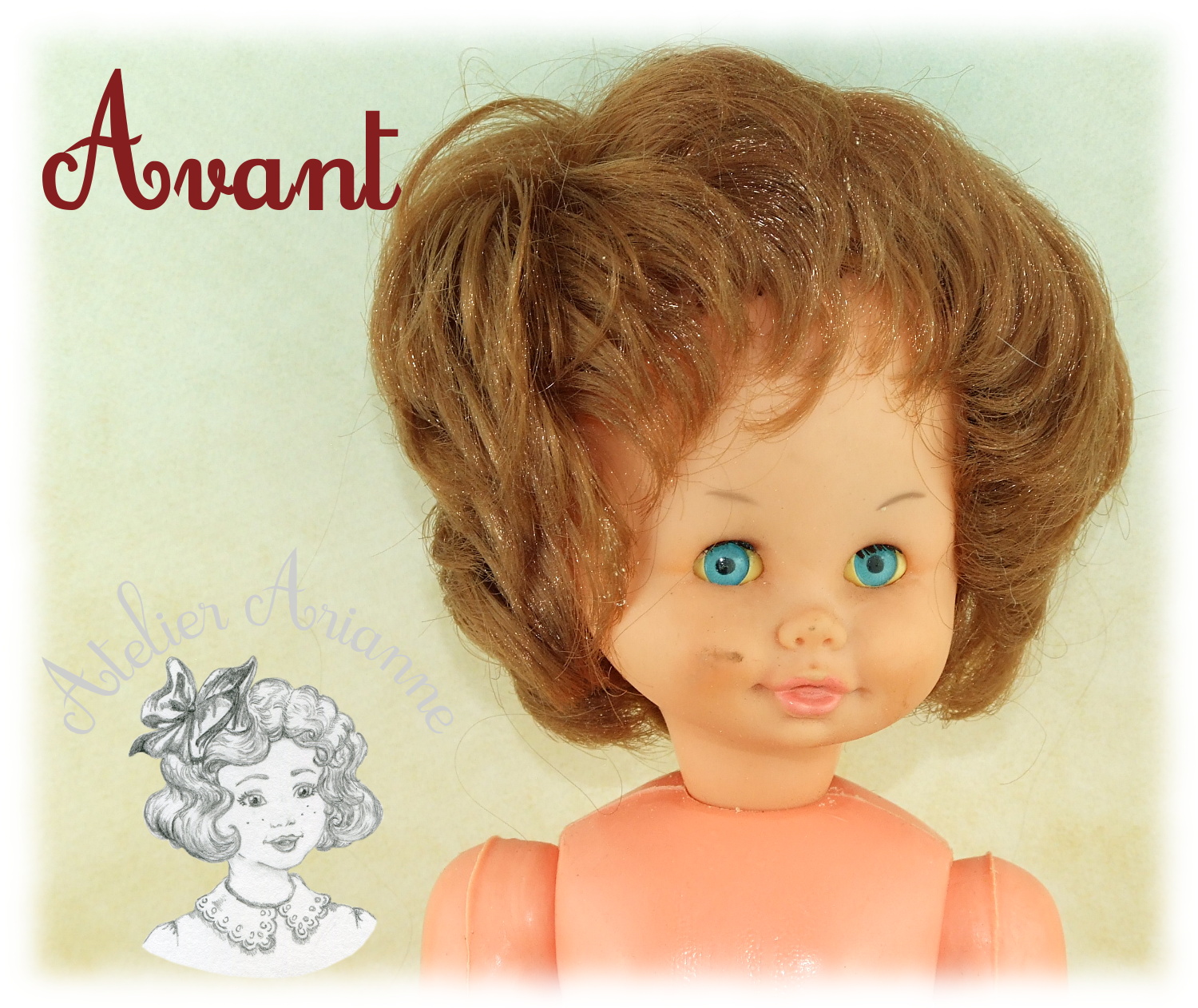 POUPÉE MIRELLA DE CABAR-GABAR – 35 cm — POUPÉE MIRELLA DE CABAR-GABAR – 35 cm — document original du blog, vue 5 — vue 5.