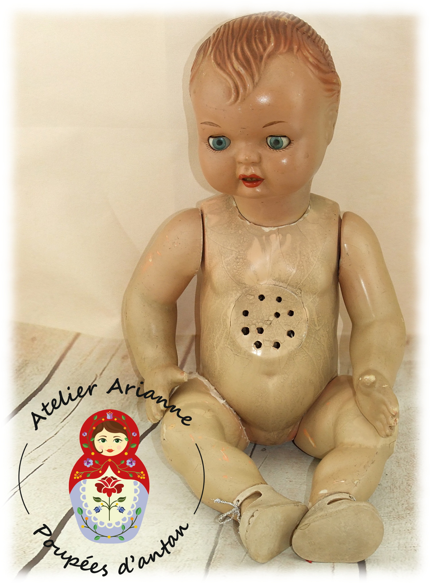 PETITE TROUVAILLE POUR LE MUSÉE : UN JOLI BÉBÉ À IDENTIFIER — PETITE TROUVAILLE POUR LE MUSÉE : UN JOLI BÉBÉ À IDENTIFIER — document original du blog, vue 1 — vue 1.