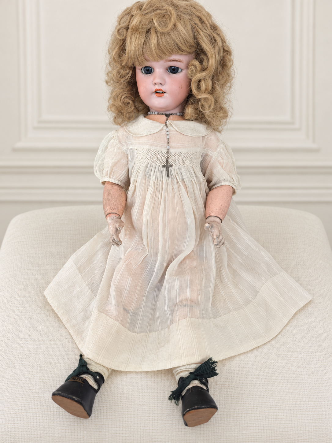 Poupée Simon & Halbig de 62 cm — collection de Jacqueline — Poupée Simon & Halbig présentée par Jacqueline — vue 1.