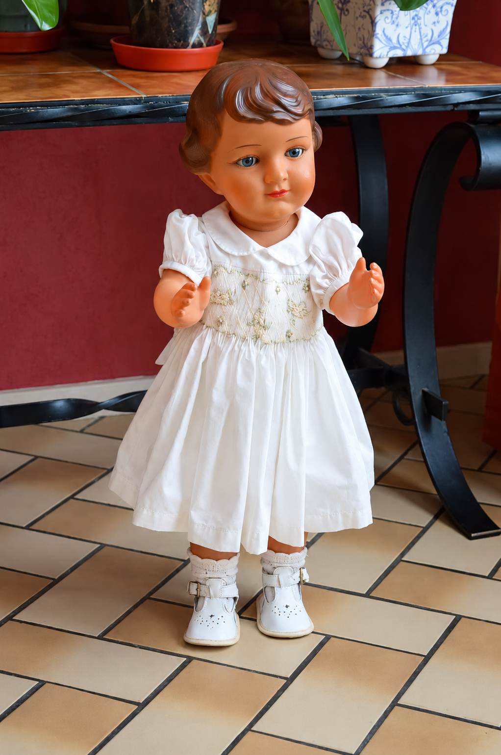 Claudine de SNF, 57 cm — collection de Françoise — Claudine de SNF, celluloïd, 57 cm — collection de Françoise — vue 1.